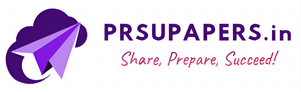 PRSUPAPERS.in Share, Prepare, Succeed! Logo of PRSUPAPERS.in